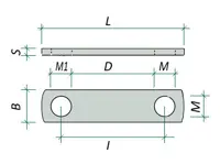 Gegenplatte Vermassung