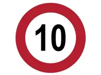 Höchst Geschwindigkeit Schild 10 Ø 20