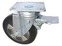 Lenkrolle Stopp 125 Vollgummi elastik 200 kg 