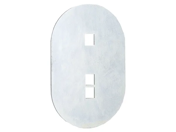 Gegenplatte Zurrmulde oval 